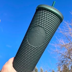 🧜‍♀️Starbucks Dark Green ‘New’ Release Studded Matte Tumbler
